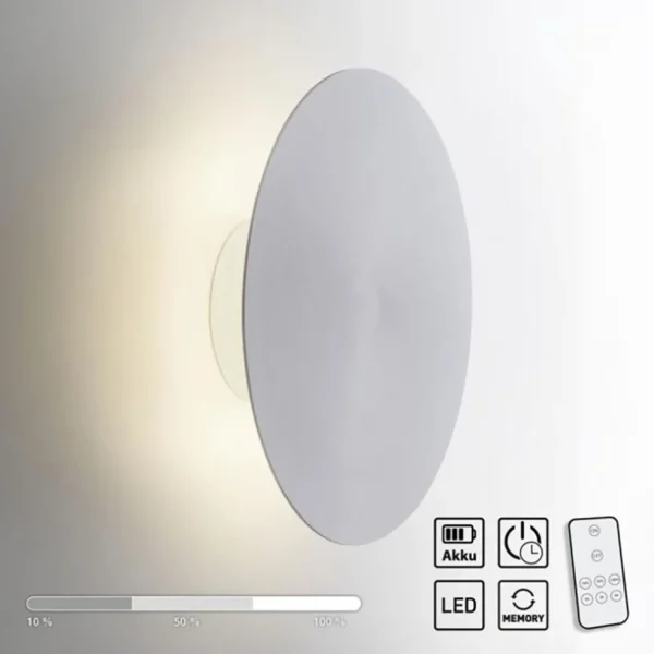 Shop Straluma Oplaadbare LED wandlamp op accu aluminium