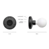 oplaadbare_wandlamp_zwart_1.webp Sale Straluma Oplaadbare wandlamp zwart incl frosted lichtbron