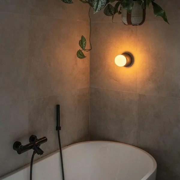 oplaadbare_wandlamp_zwart_4.webp Sale Straluma Oplaadbare wandlamp zwart incl frosted lichtbron