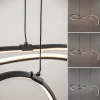 Outlet Straluma Organische LED hanglamp zwart dimbaar