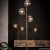oud_zilveren_vloerlamp_me_4.webp Fashion Straluma Oud zilveren vloerlamp met amber glas