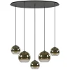 ovale_lichts_hanglamp_met_0.webp Outlet Straluma Ovale 5-lichts hanglamp met glazen bollen gold gradient