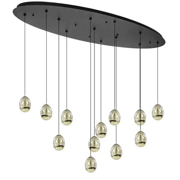 New Straluma Ovale 12-lichts LED hanglamp Golden Egg