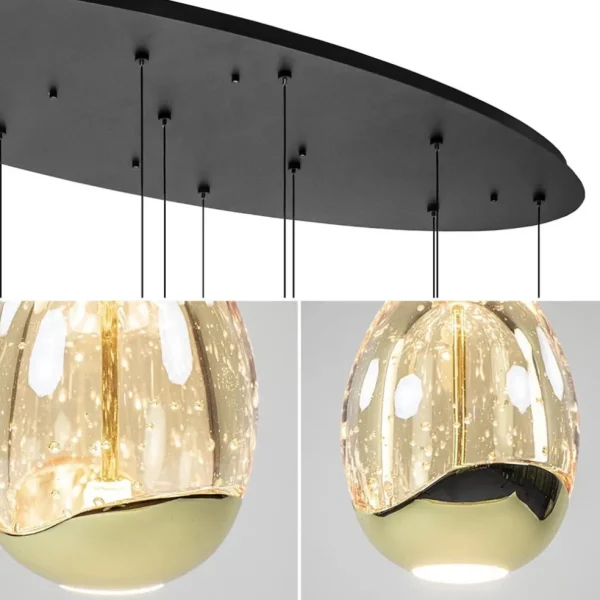 New Straluma Ovale 12-lichts LED hanglamp Golden Egg