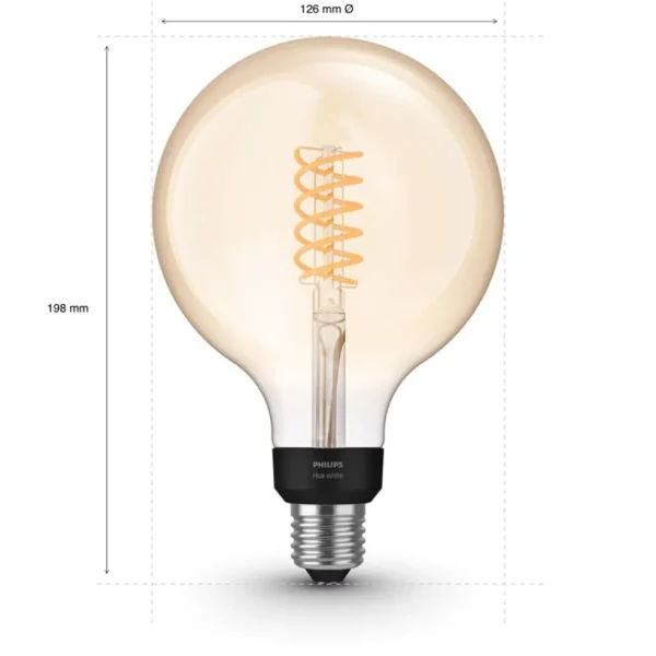 philips_hue_w_e_globe_gol_1.webp Sale Straluma Philips Hue 7w e27 globe gold 125mm 2100k