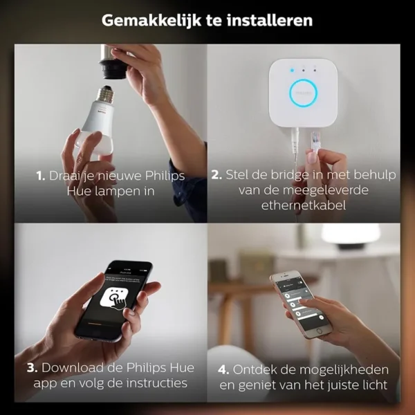Best Straluma Philips Hue white starter kit E27 met Bluetooth