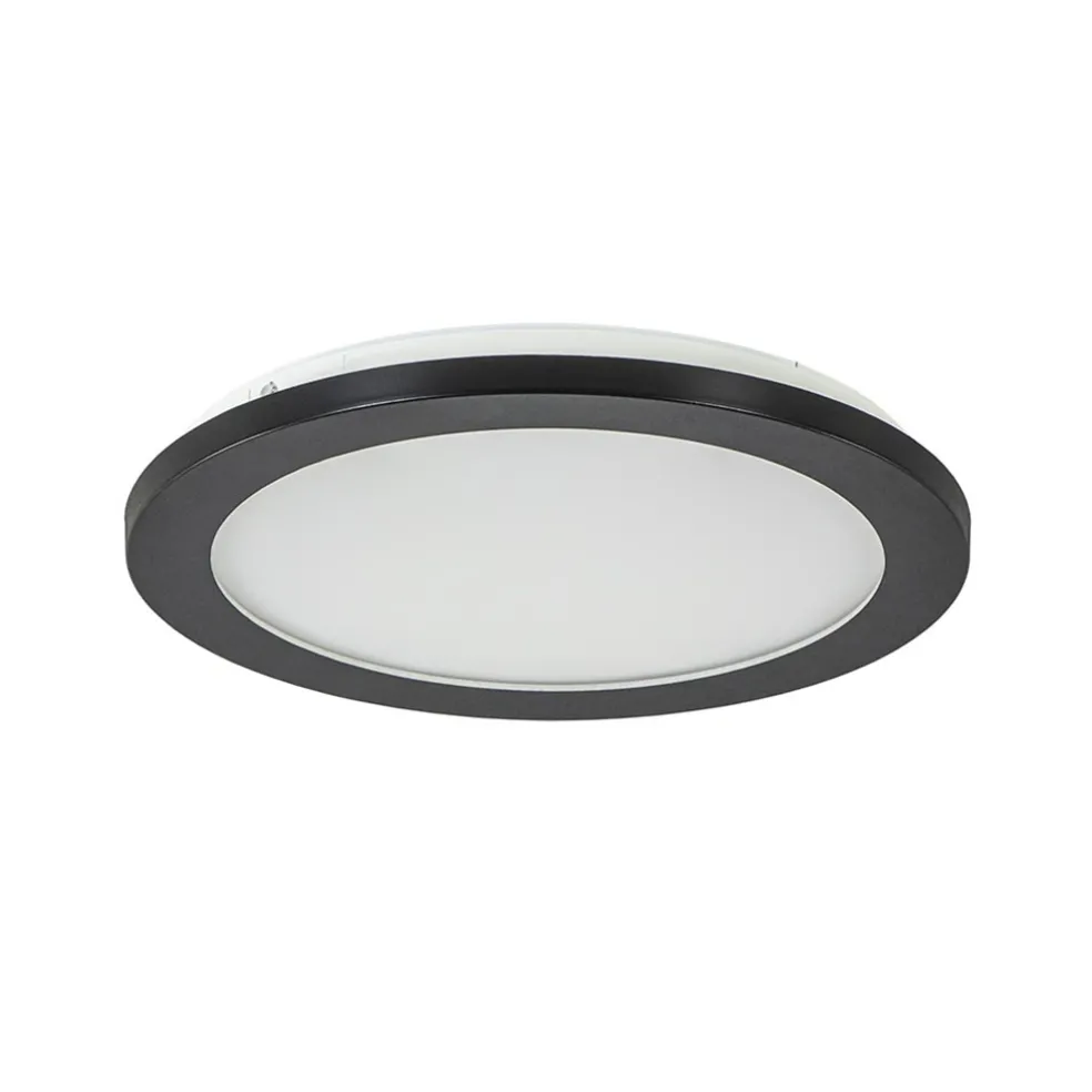 plafondlamp_anne_cm_zwart_0.webp Best Sale Straluma Plafondlamp Anne 26cm zwart 3-switchdim