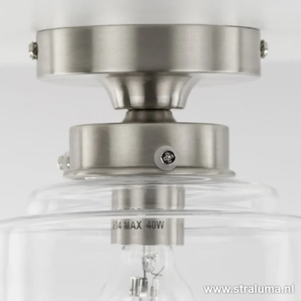 Sale Straluma Plafondlamp Art Deco klein helder glas