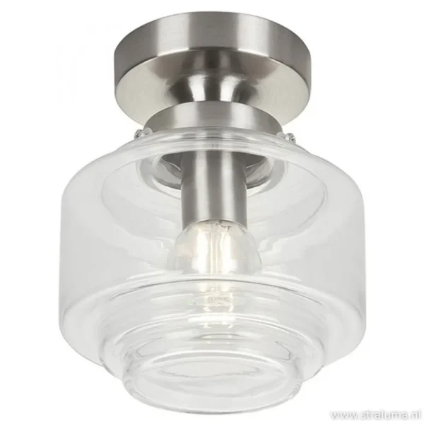 Sale Straluma Plafondlamp Art Deco klein helder glas