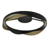 Sale Straluma Plafondlamp Ascoli ring zwart/matgoud