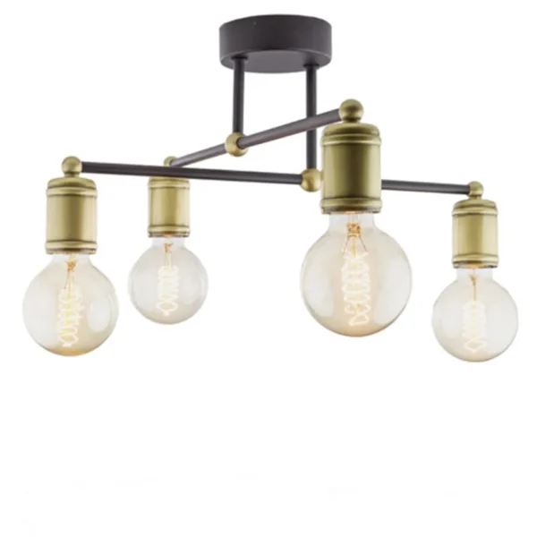 plafondlamp_basic_l_e_zwa_0.webp Best Sale Straluma *Plafondlamp basic 4L e27 zwart/brons
