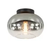 Discount Straluma Plafondlamp Bellini zwart/smoke gradient glas