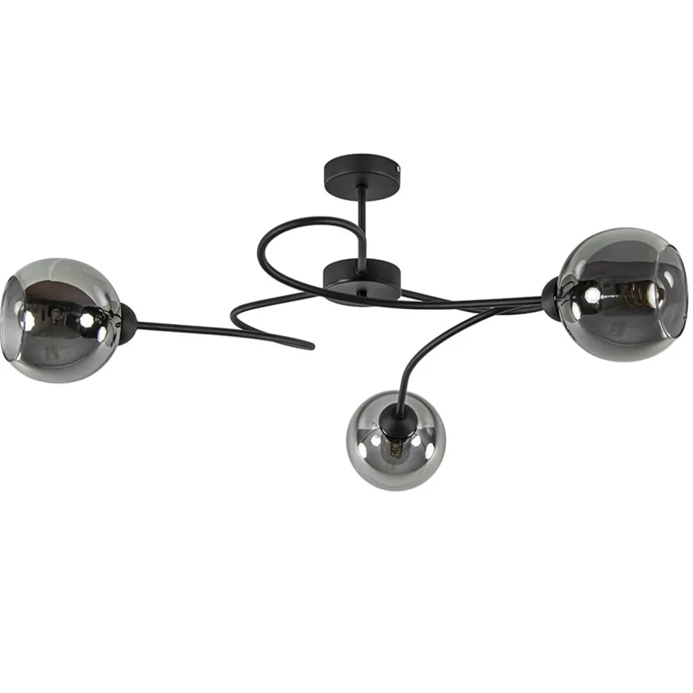 plafondlamp_blom_l_zwarts_0.webp Outlet Straluma Plafondlamp Blom 3L zwart/smoke glas