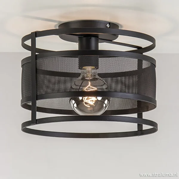plafondlamp_cilinder_gaas_1-1.webp Fashion Straluma Plafondlamp cilinder gaas zwart