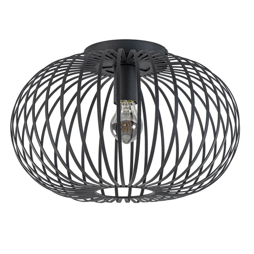 plafondlamp_donut_draad_z_0.webp Discount Straluma Plafondlamp donut draad zwart 40cm