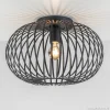 plafondlamp_donut_draad_z_1.webp Discount Straluma Plafondlamp donut draad zwart 40cm