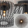 plafondlamp_donut_draad_z_2.webp Discount Straluma Plafondlamp donut draad zwart 40cm