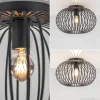 plafondlamp_donut_draad_z_3.webp Discount Straluma Plafondlamp donut draad zwart 40cm