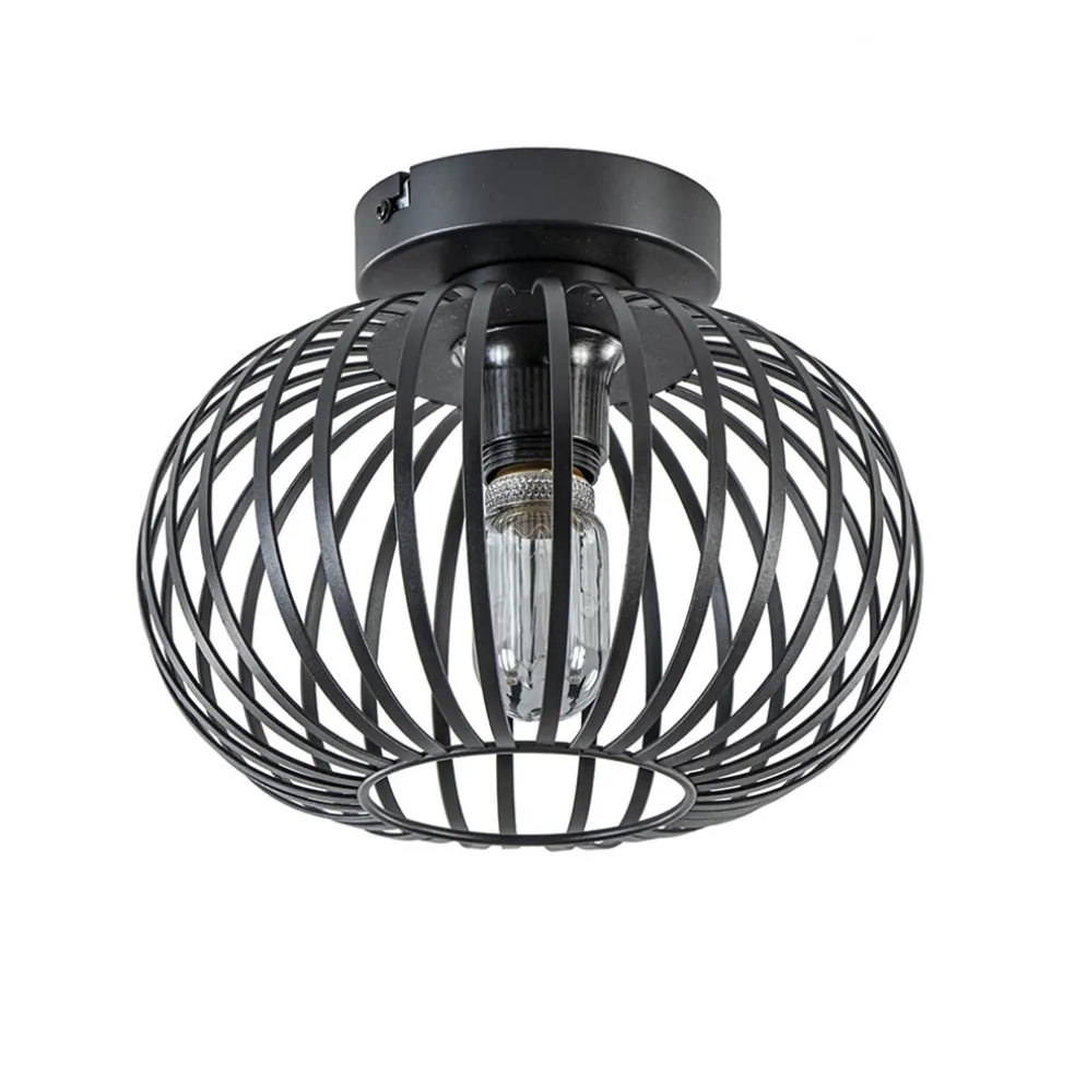 plafondlamp_donut_klein_d_0.webp Cheap Straluma Plafondlamp donut klein draad zwart 25cm