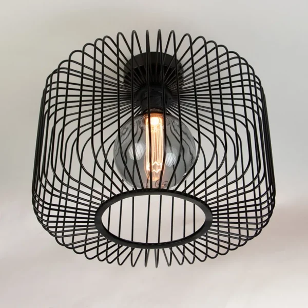 plafondlamp_draad_cilinde_1.webp Hot Straluma Plafondlamp draad cilinder zwart 28cm
