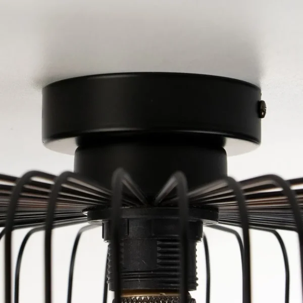 plafondlamp_draad_cilinde_2.webp Hot Straluma Plafondlamp draad cilinder zwart 28cm