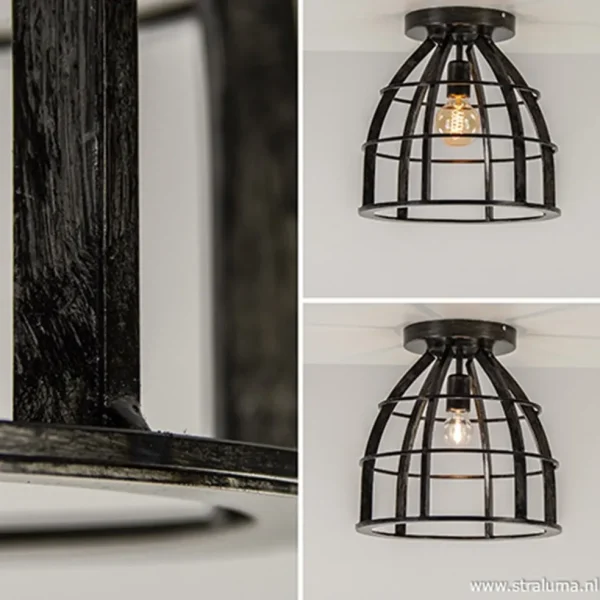plafondlamp_frame_zwart_i_3.webp Store Straluma Plafondlamp frame zwart industrieel