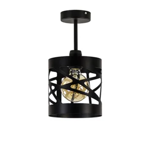 Fashion Straluma Plafondlamp Frez zwart metaal