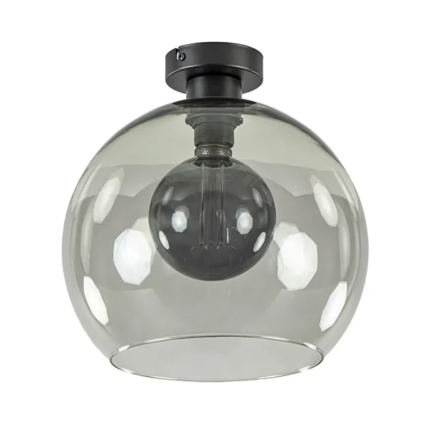 plafondlamp_globe_smoke_g_0.webp Discount Straluma Plafondlamp globe smoke glas 30cm