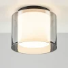 plafondlamp_ice_cm_zwarts_1.webp Flash Sale Straluma Plafondlamp Ice 23cm zwart/smoke IP44