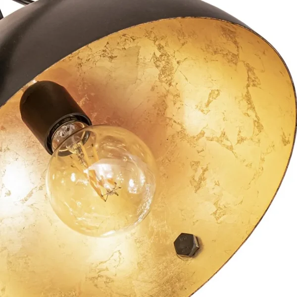 plafondlamp_koepel__cm_gu_2.webp Clearance Straluma Plafondlamp koepel 30 cm gunmetal/goldleaf