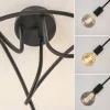 Best Straluma Plafondlamp Krul 3L zwart ex. e27 lb.