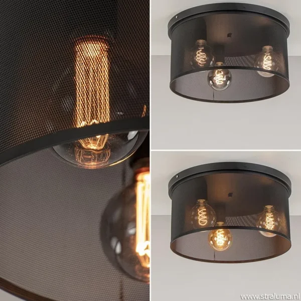 plafondlamp_l_cilinder_ga_3.webp Fashion Straluma Plafondlamp 3L cilinder gaas zwart 44cm