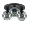 plafondlamp_l_zwart_bolgl_0.webp Best Sale Straluma Plafondlamp 3L zwart bolglas smoke