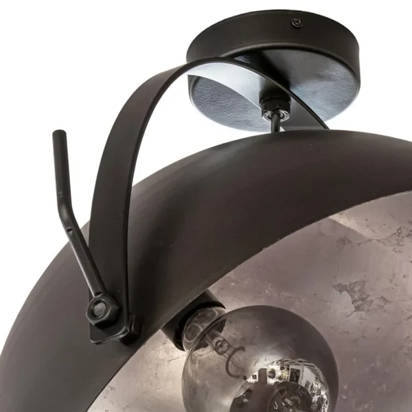 Best Straluma Plafondlamp Larino gunmetal/silverleaf 40 cm