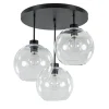 plafondlamp_lichts_zwart__0-1.webp Online Straluma Plafondlamp 3-lichts zwart + helder glas 25cm