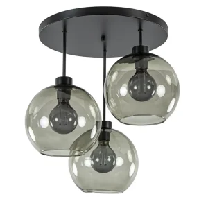plafondlamp_lichts_zwart__0-2.webp Flash Sale Straluma Plafondlamp 3-lichts zwart + smoke glas 25cm