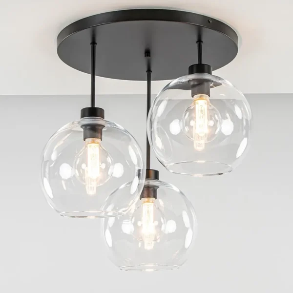 plafondlamp_lichts_zwart__1-1.webp Online Straluma Plafondlamp 3-lichts zwart + helder glas 25cm