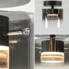 Best Straluma Plafondlamp Salerno zwart/smoke glas