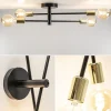 plafondlamp_sticks_l_zwar_2.webp New Straluma Plafondlamp Sticks 4L zwart/goud excl. e27 l.b.