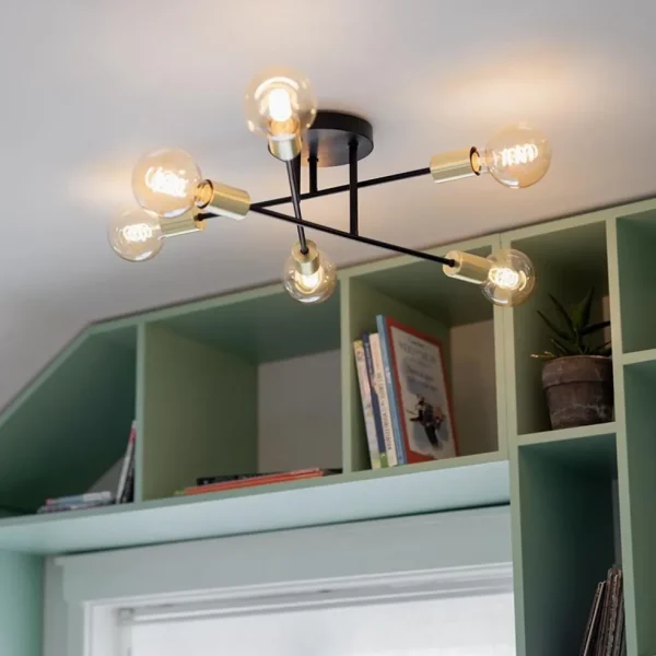 plafondlamp_sticks_l_zwar_4-2.webp Discount Straluma Plafondlamp Sticks 6L zwart/goud
