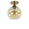 plafondlamp_toilet_goud_m_0.webp Discount Straluma Plafondlamp toilet goud met amber glas