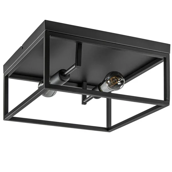plafondlamp_vierkant_zwar_0.webp Shop Straluma Plafondlamp vierkant zwart open frame