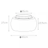 Best Sale Straluma Plafondlamp zwart + smoke glas 40cm