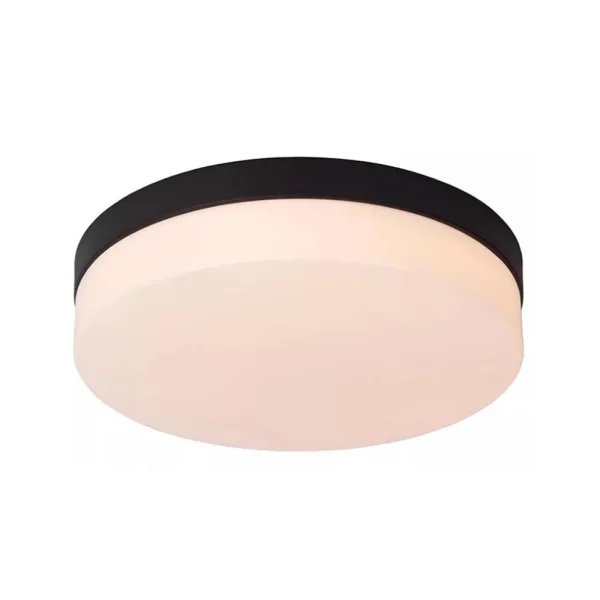 plafondlamp_zwart_ip__bew_1.webp Best Sale Straluma Plafondlamp zwart IP44 + bewegingssensor