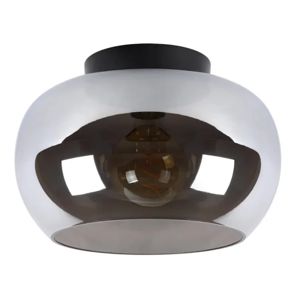 plafondlamp_zwart_met_smo_0.webp Sale Straluma Plafondlamp zwart met smoke glas