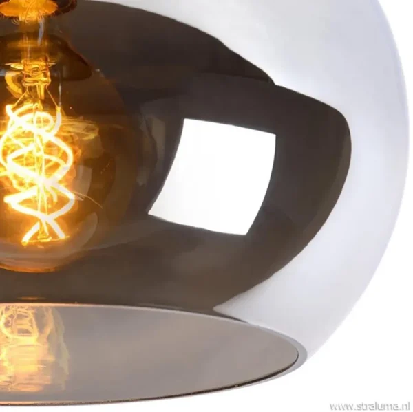 plafondlamp_zwart_met_smo_2.webp Sale Straluma Plafondlamp zwart met smoke glas