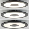 Best Straluma Plafondlamp zwart rond 38cm 3-st.dim.
