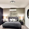 Best Straluma Plafondlamp zwart rond 38cm 3-st.dim.