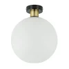 plafondlamp_zwartgoud_met_0.webp Cheap Straluma Plafondlamp zwart/goud met opaal glas 30 cm