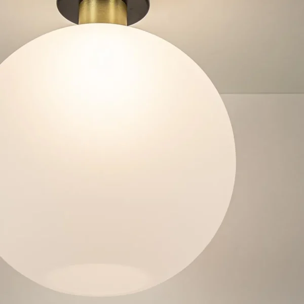 plafondlamp_zwartgoud_met_3.webp Cheap Straluma Plafondlamp zwart/goud met opaal glas 30 cm